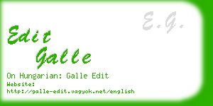 edit galle business card